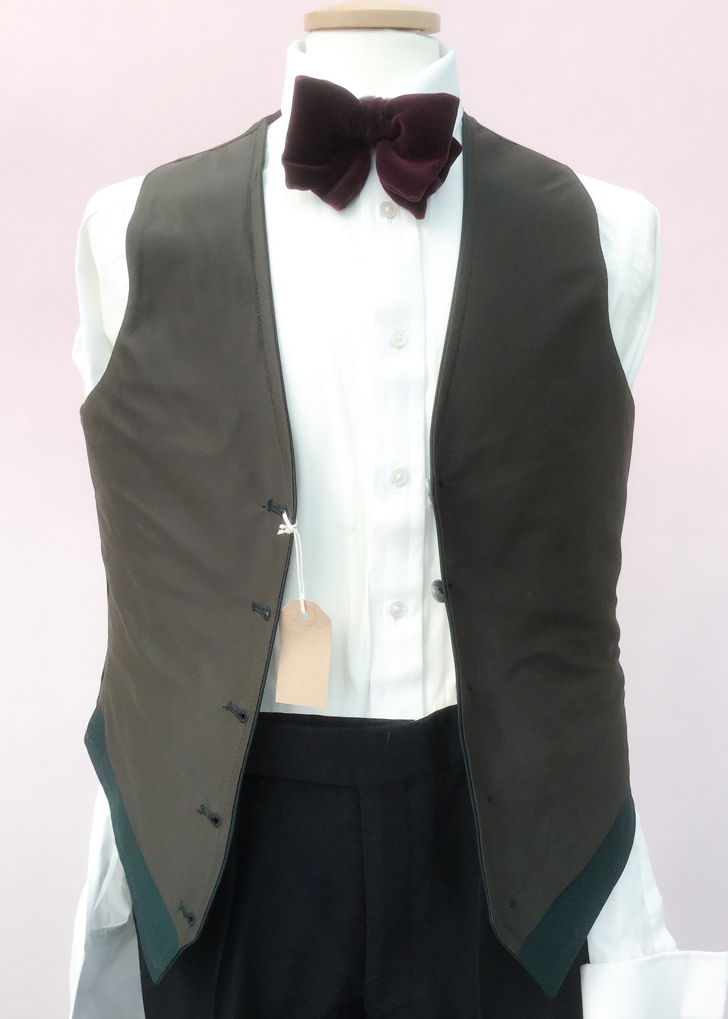 1970s Vintage Forest Green Nylon Waistcoat