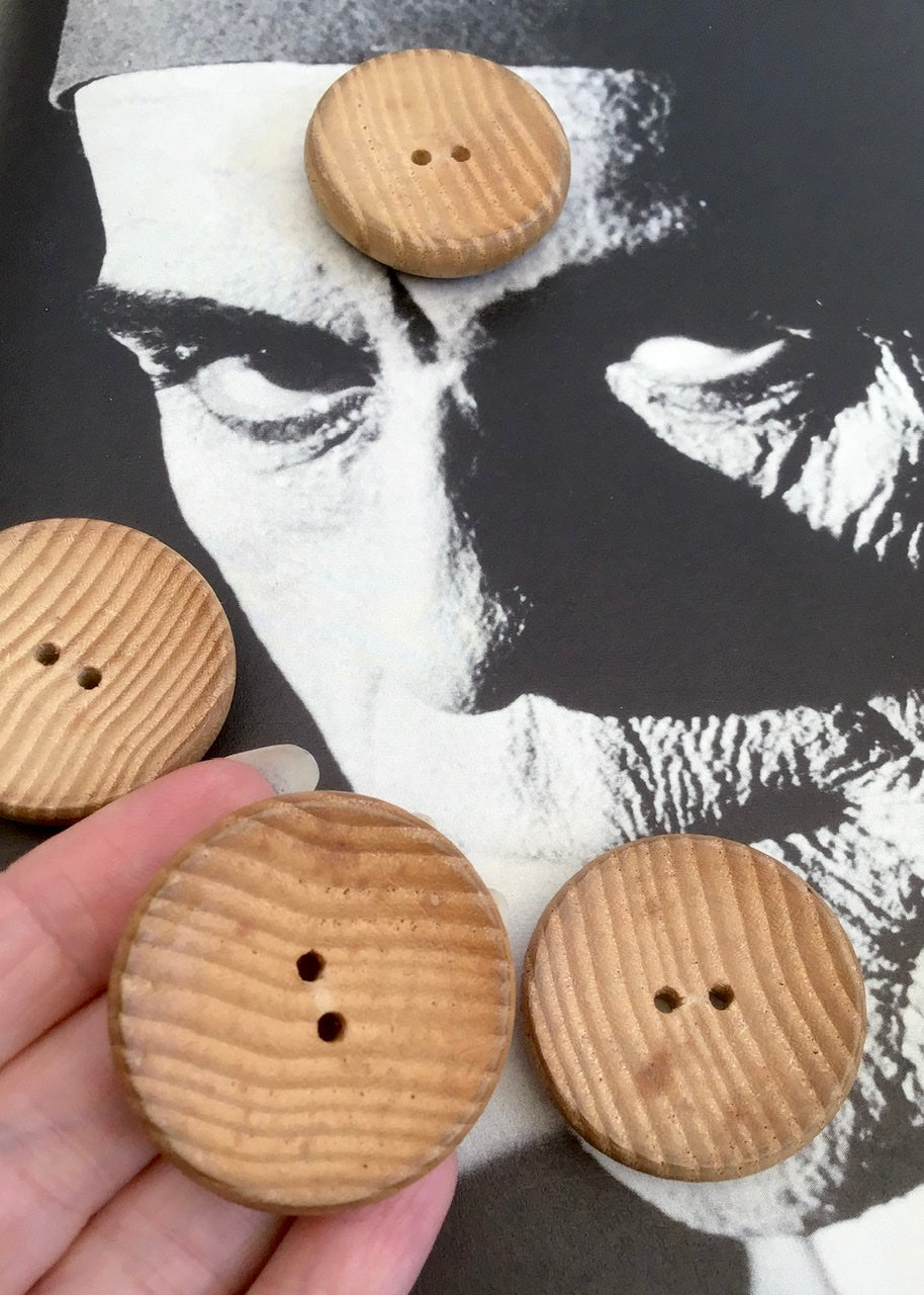 Six Huge Chunky Wooden Buttons Ready To Paint
