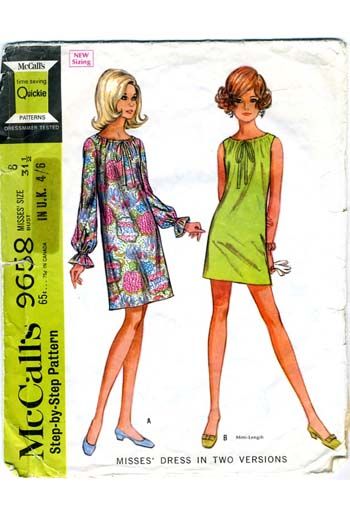 1960s Vintage Shift Dress McCalls 9658 Dressmaking Pattern Top Notch Vintage 1960s Vintage Shift Dress McCalls 9658 Dressmaking Pattern Top Notch Vintage