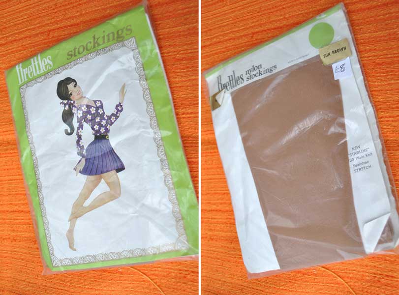 1970s Vintage Nylon Stockings Brettles New Starline