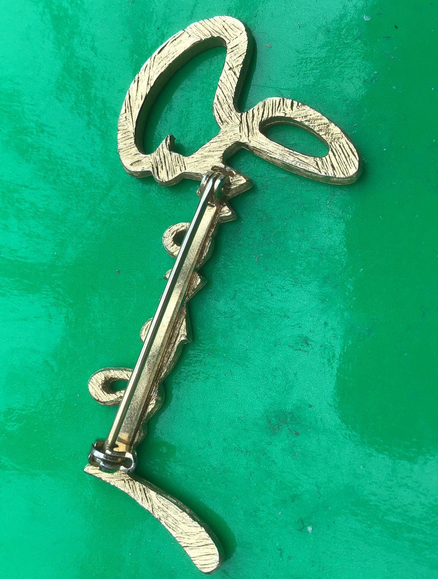 1980s Vintage Givenchy Monogram Brooch