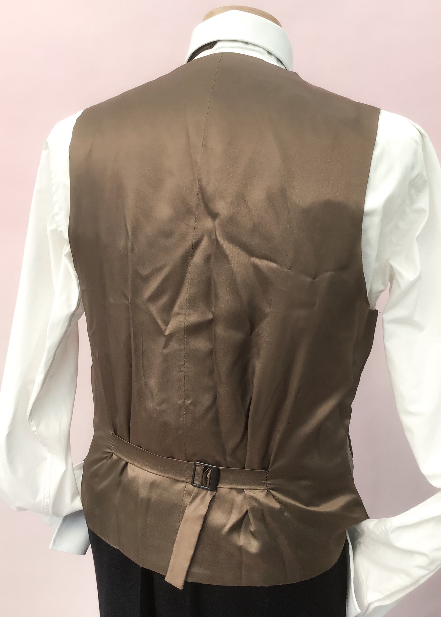 1970s Prince of Wales Check Waistcoat by Principles 38”