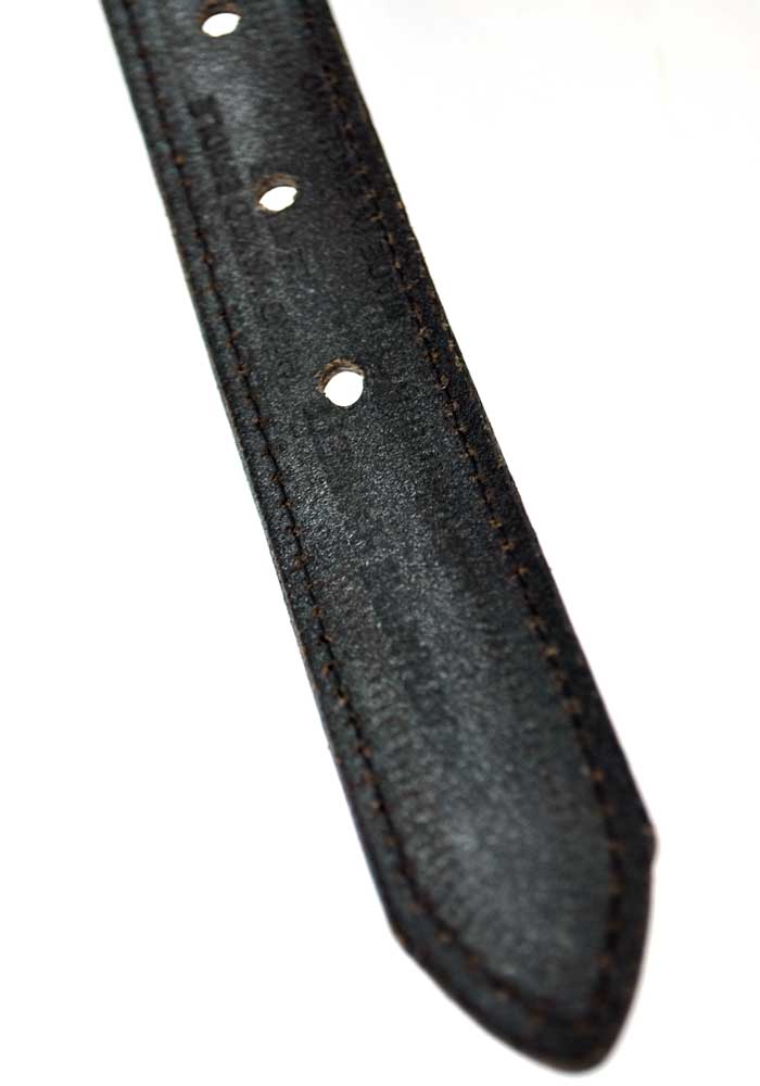 Vintage 80s Katharine Hamnett Black Leather Belt