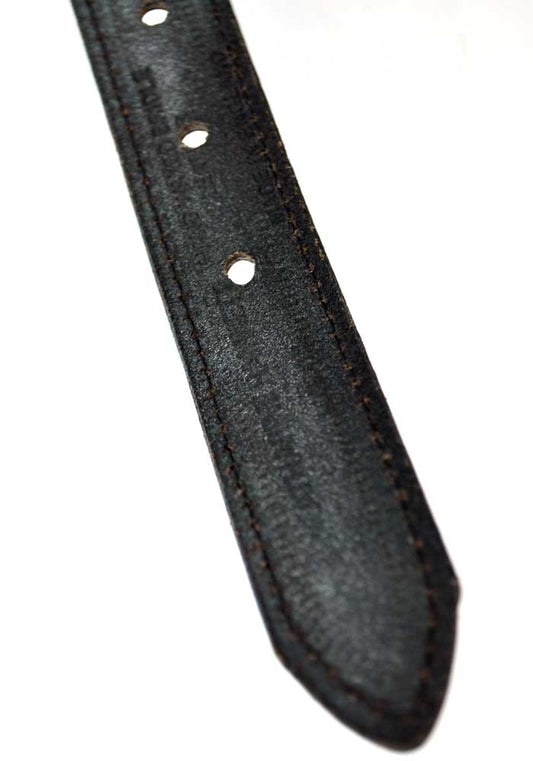 Vintage 80s Katharine Hamnett Black Leather Belt