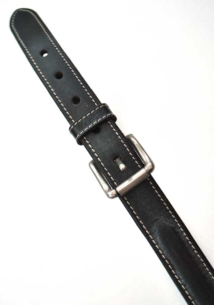 Vintage 80s Katharine Hamnett Black Leather Belt