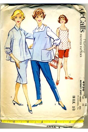 Vintage Maternity Smock McCalls 4936