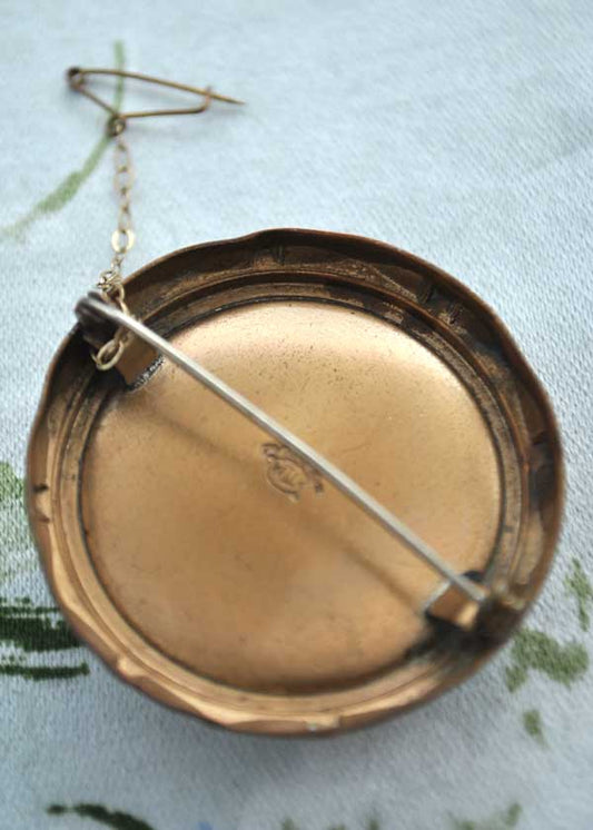 vintage TL Mott brooch