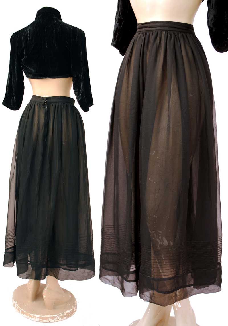 Chiffon evening maxi skirt best sale