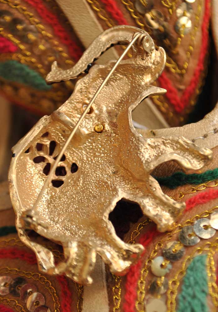 lucky elephant brooch