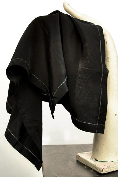 vintage mourning handkerchief