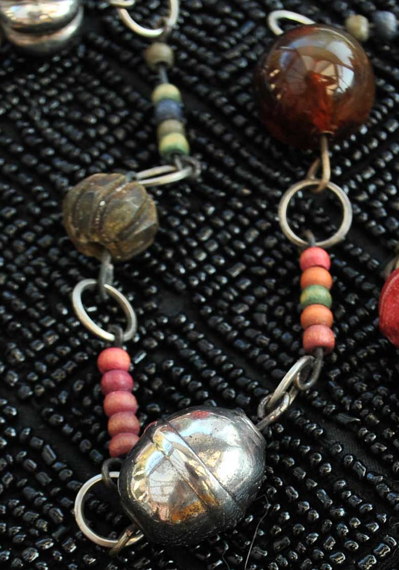 1970s Vintage Trade Beads Necklace Ethnic Tribal Necklace