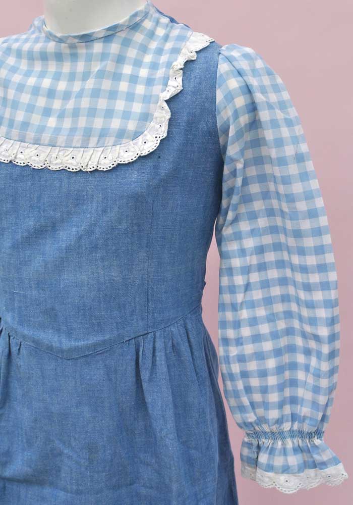 vintage 70s dorothy dress,