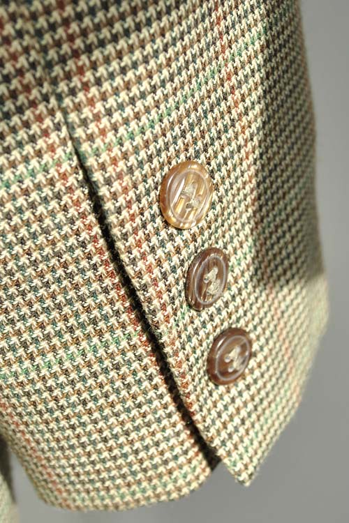Men's 1970s Double Breasted Tweed Sports Jacket 40"