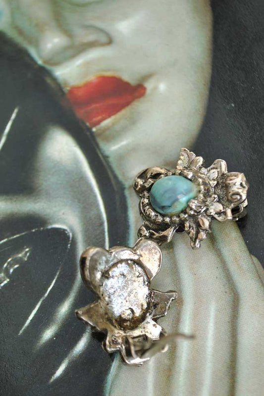 1950s Vintage Bee Bug Clip On Earrings