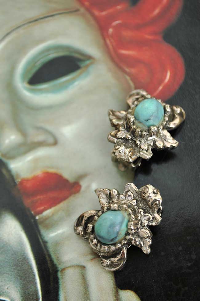 Vintage beetle bug earrings