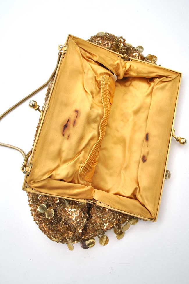 60s beaded evening purse