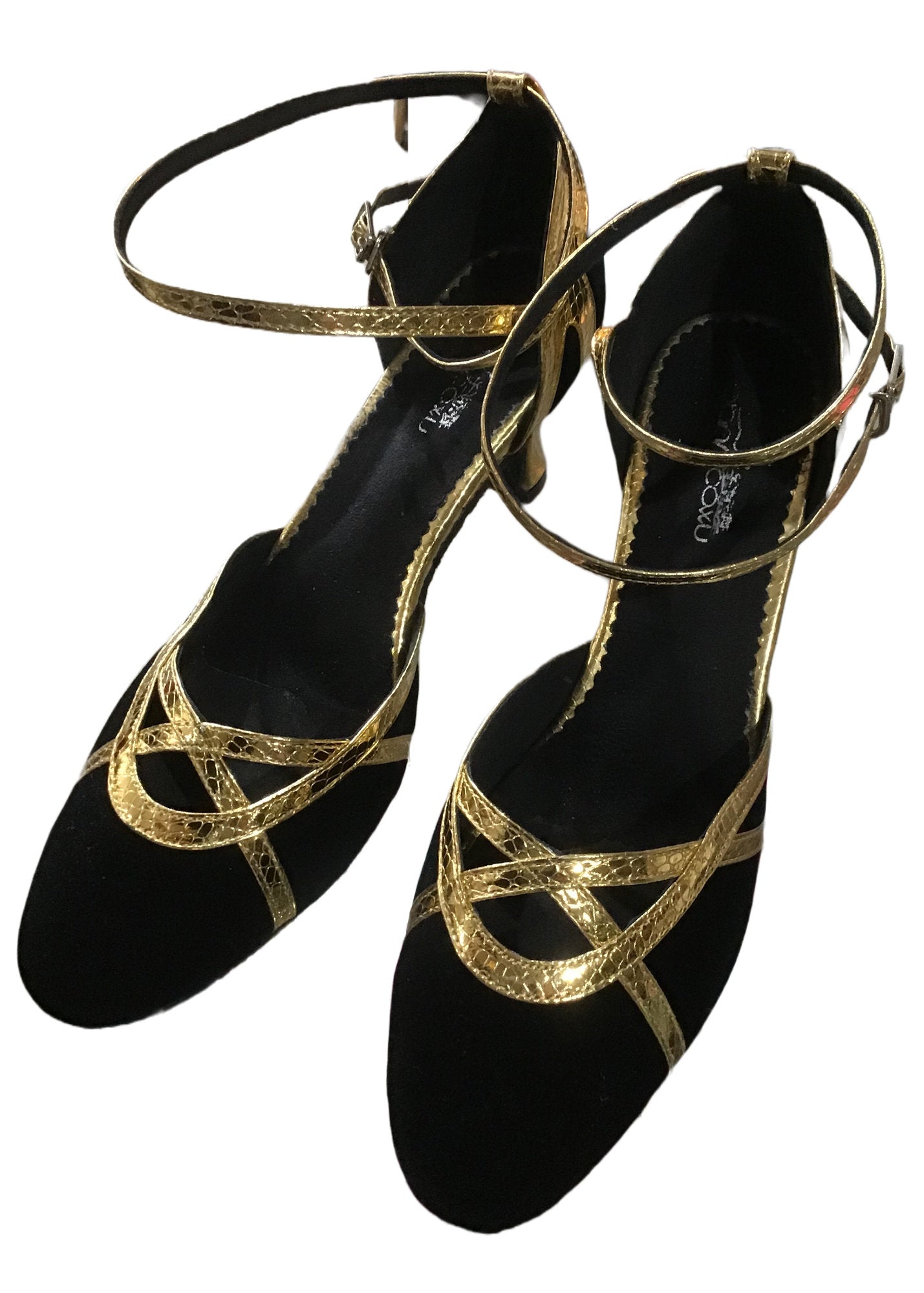 Gold on sale dance shoes