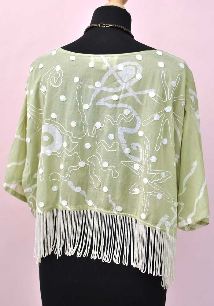 vintage indian cotton batik top