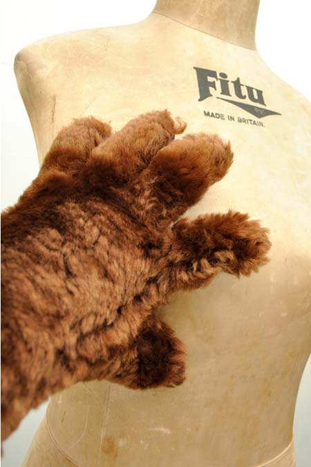 Vintage 1930s Chonky Fur Winter Gloves