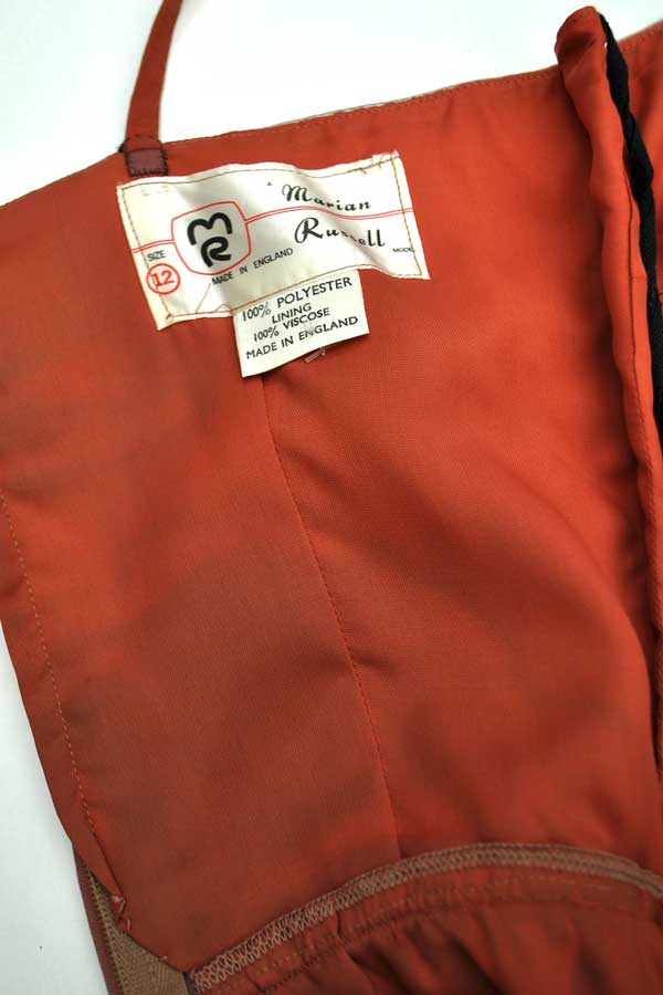60s marian russell designer dress