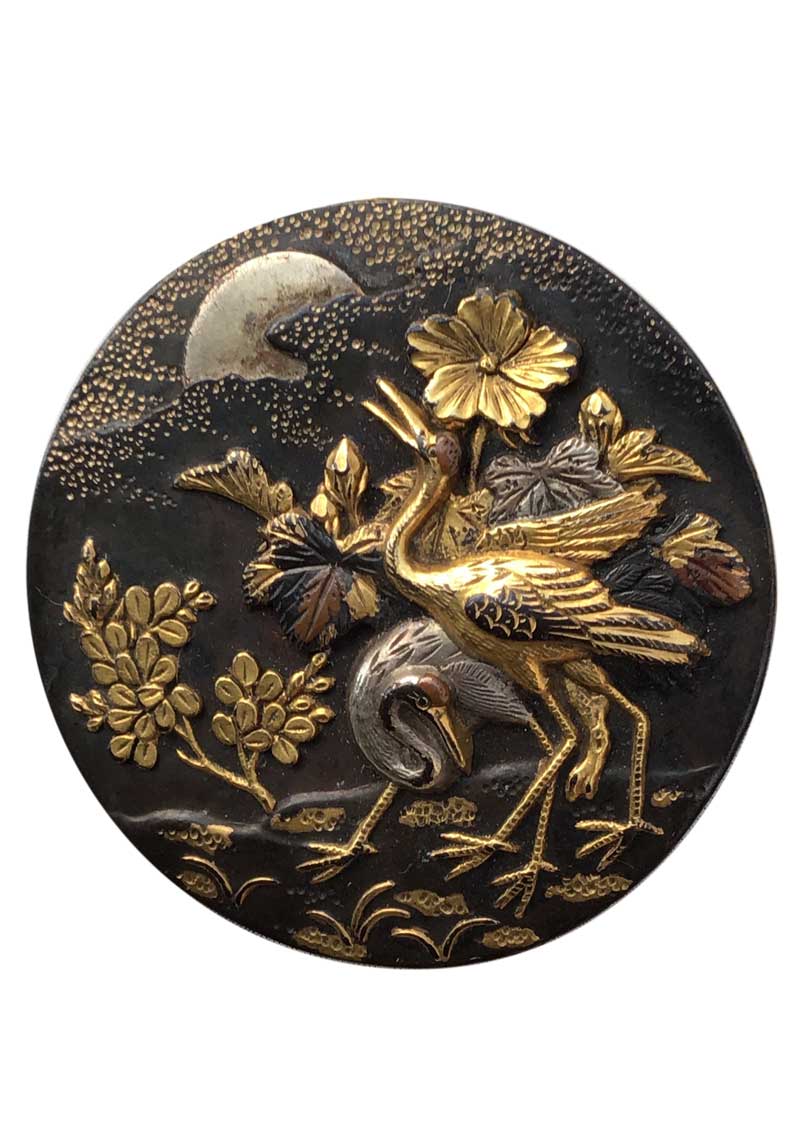 japanese antique brooch from the 1800s Japanese Meiji period