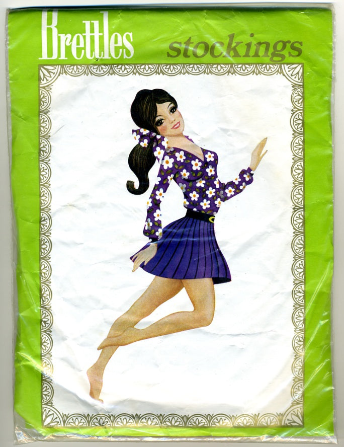 1970s Vintage Brettles, New Starline,  nylon stockings