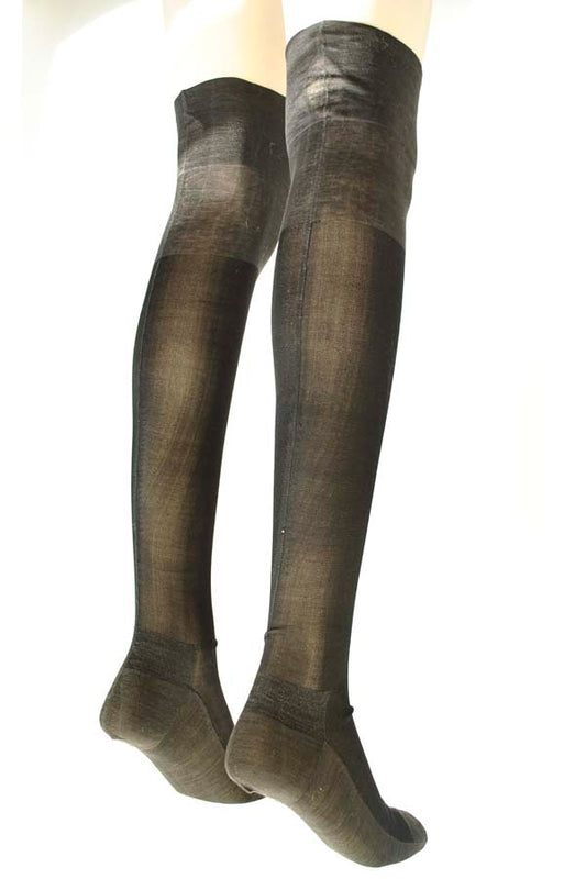 vintage victorian silk knit hose