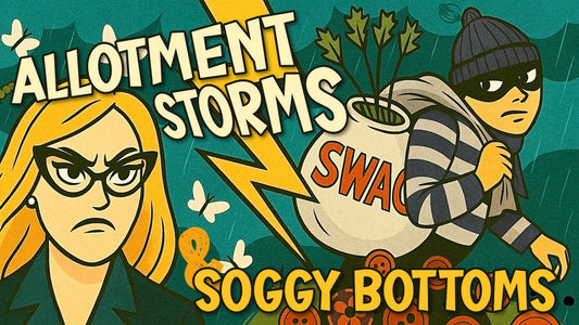 Vlog 11 - Stormy Allotment Drama | Baking Curd Tarts & Vintage Buttons