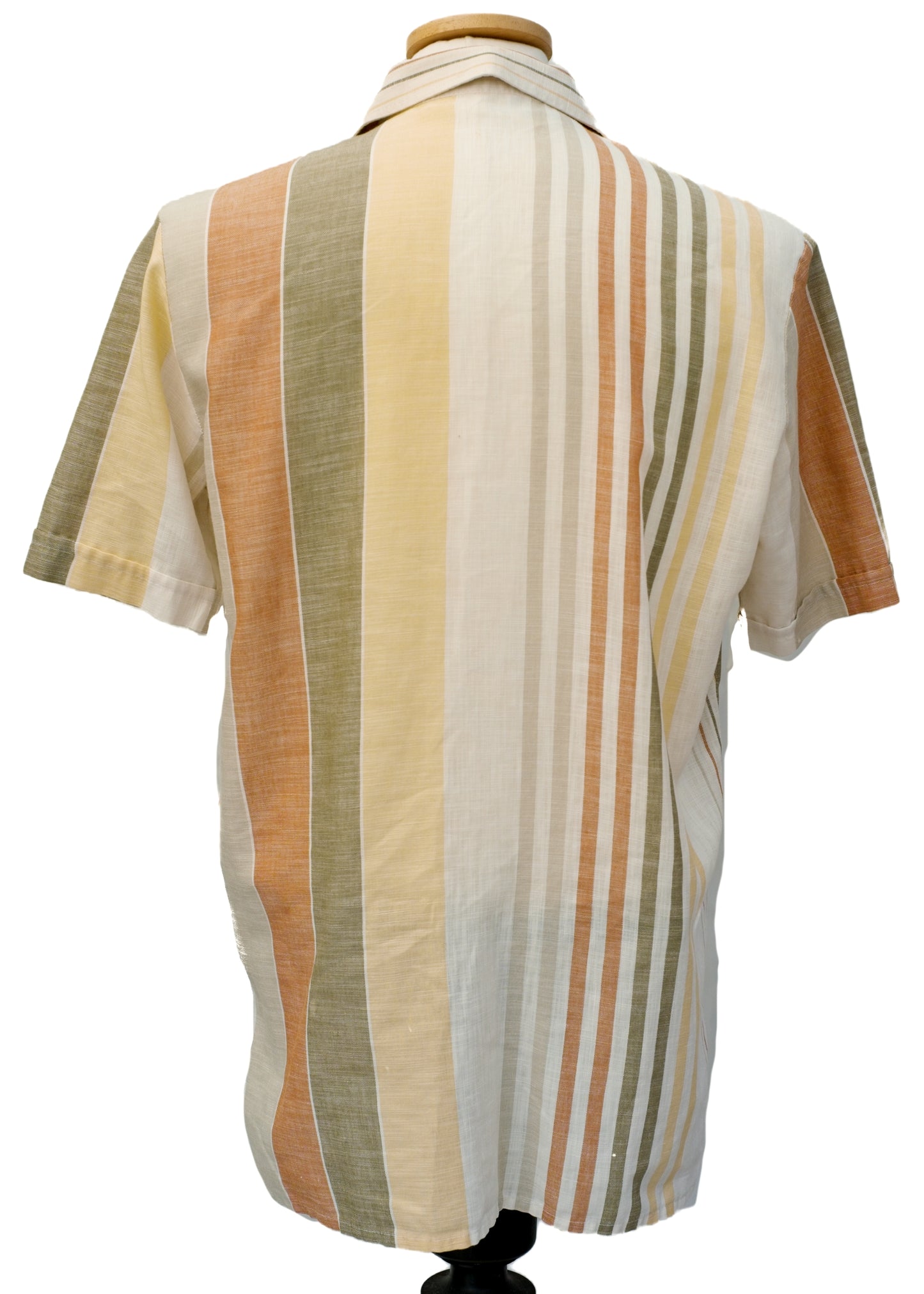 Men's Vintage 70s St Michael Striped Short Sleeve Summer Shirt