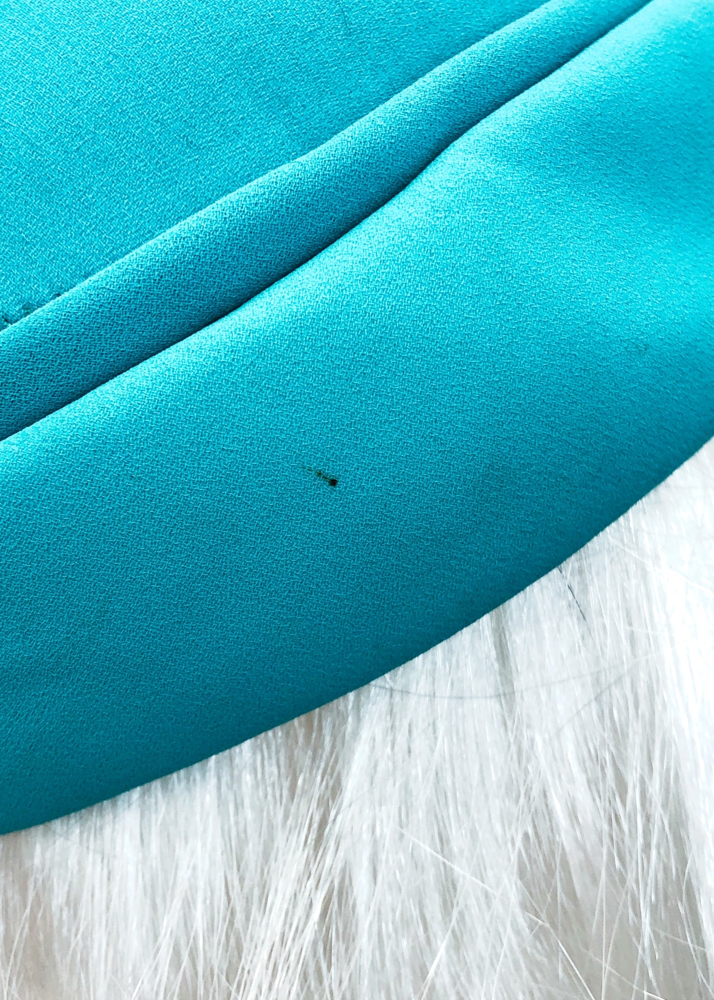 Vintage 80s Turquoise Coque Feather Wedding Hat