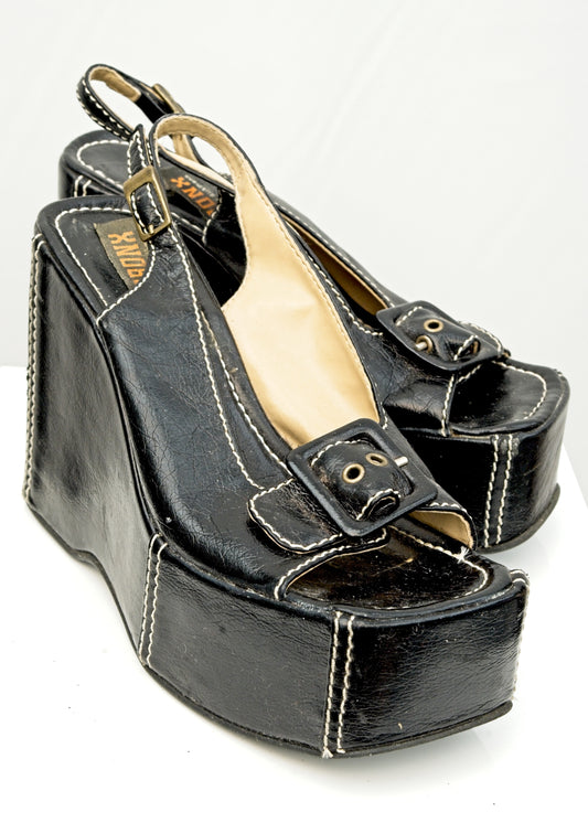 vintage 90s platform shoes Bronx Styled by Dijkmans size 37
