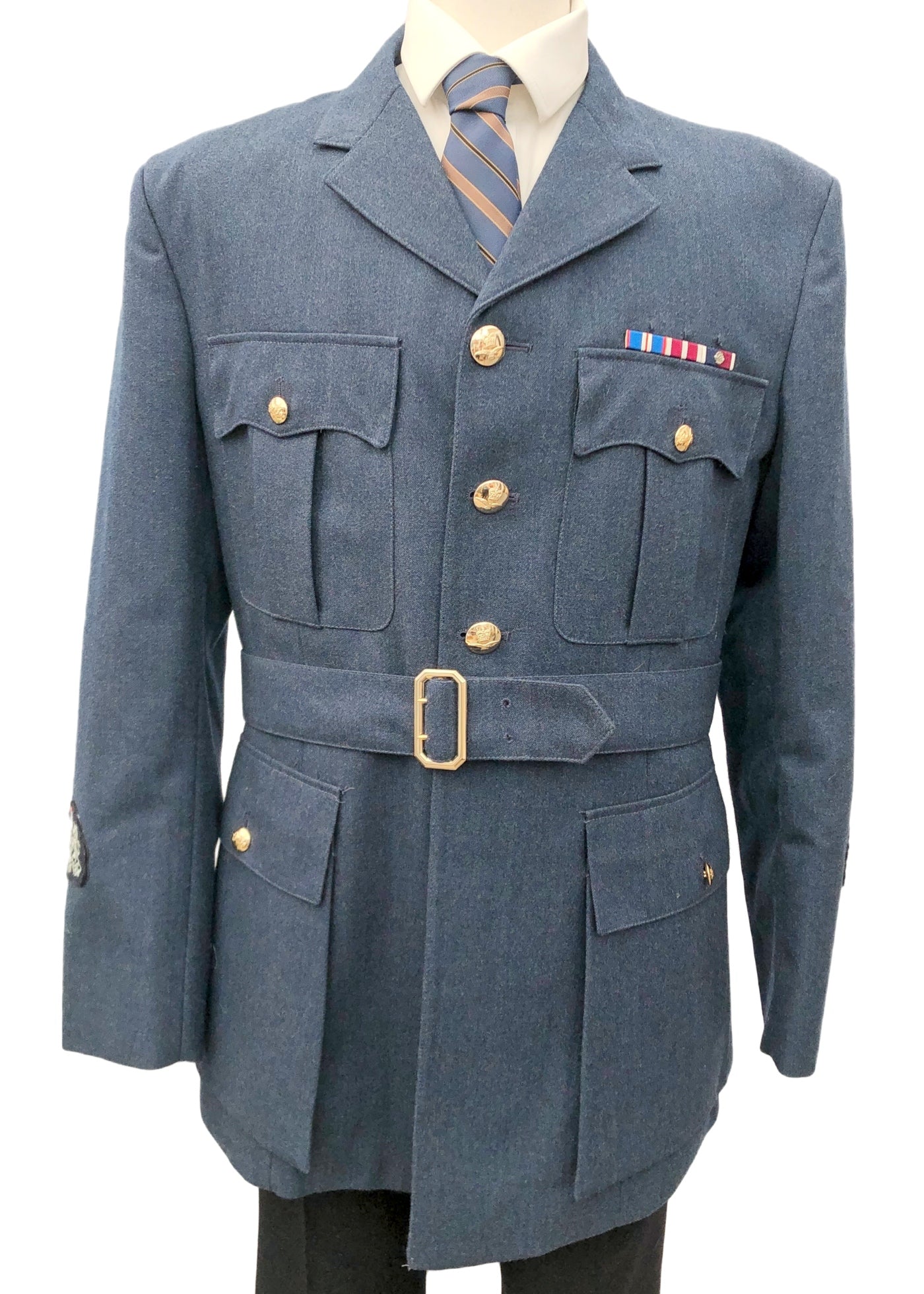 Vintage 90s RAF Officer’s No.1 Dress Uniform Tunic • Medal Ribbons