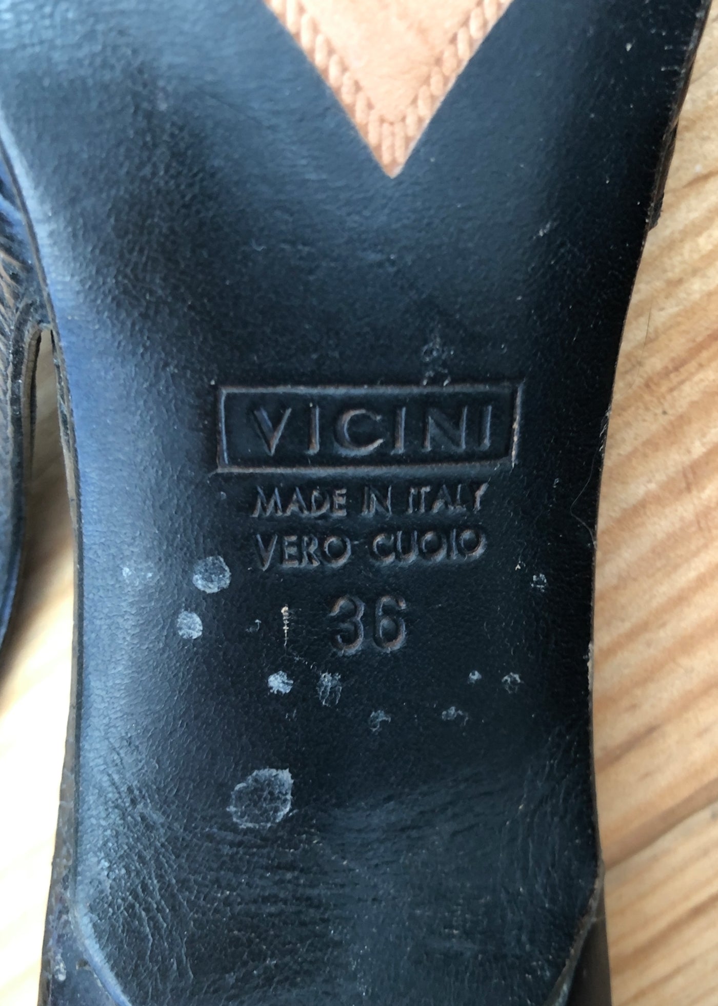 Vintage 90s Russell & Bromley Black Pointy Slingback Sandals Shoes • size UK4