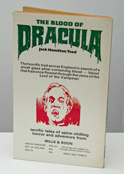 The Blood of Dracula by Jack Hamilton Teed • Mills & Boon • Paperback, 1977