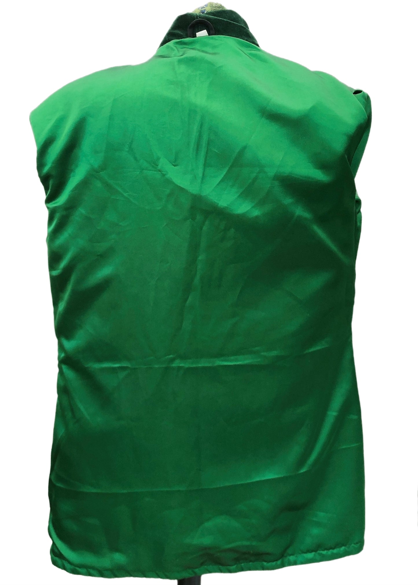 Men's Retro Emerald Green Velvet Double Breasted Smoking Jacket • Preloved