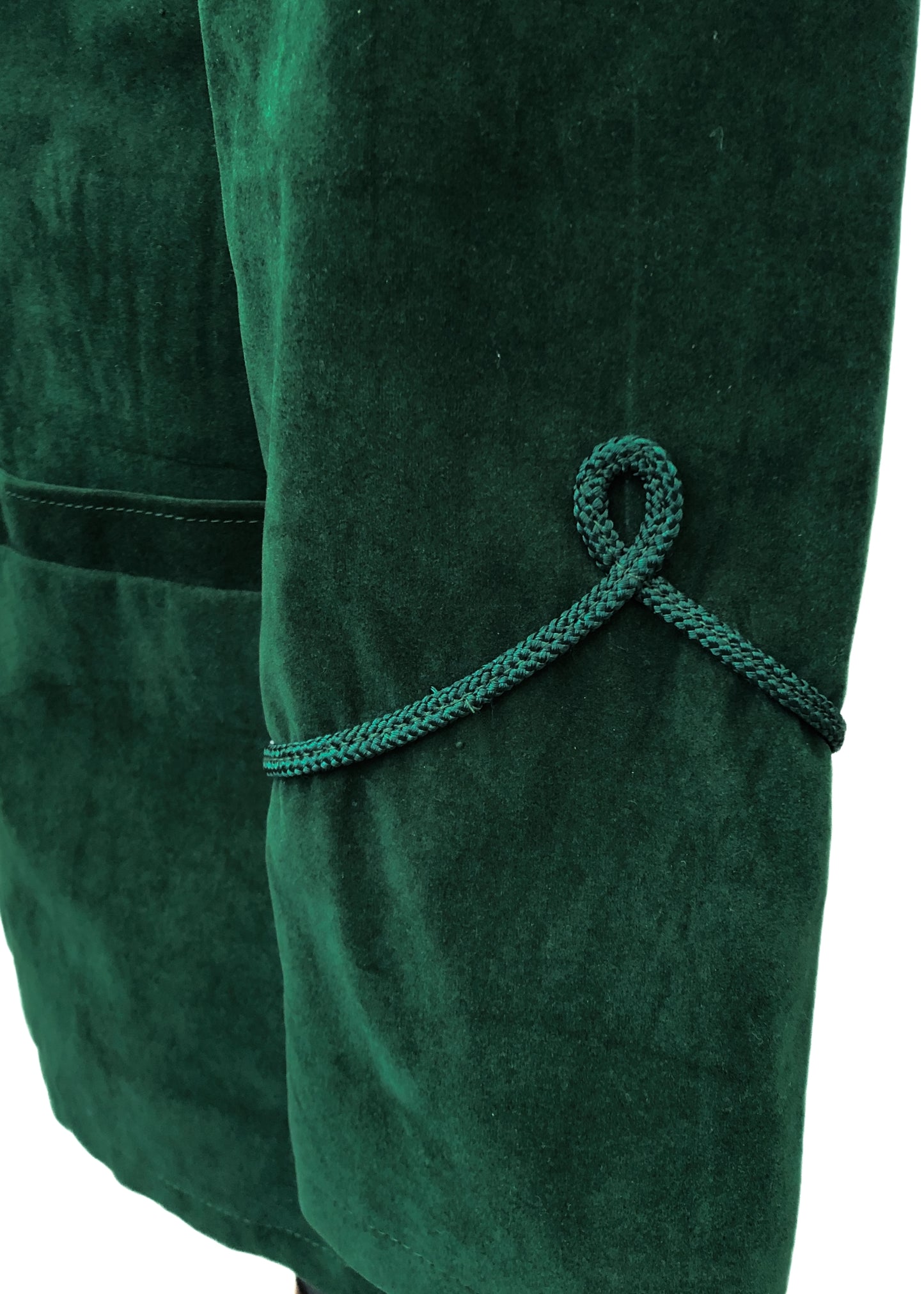 Men's Retro Emerald Green Velvet Double Breasted Smoking Jacket • Preloved