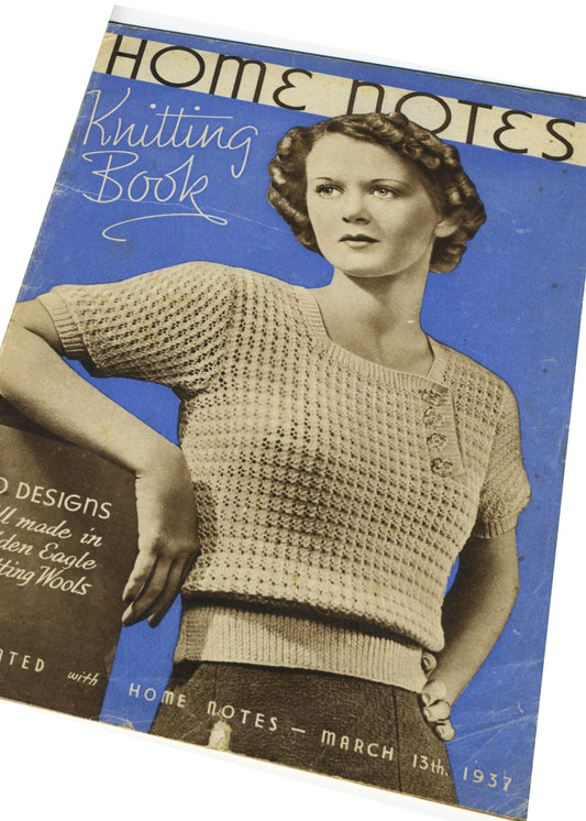 1930s Home Notes Knitting Pattern Booklet • 16 Pages