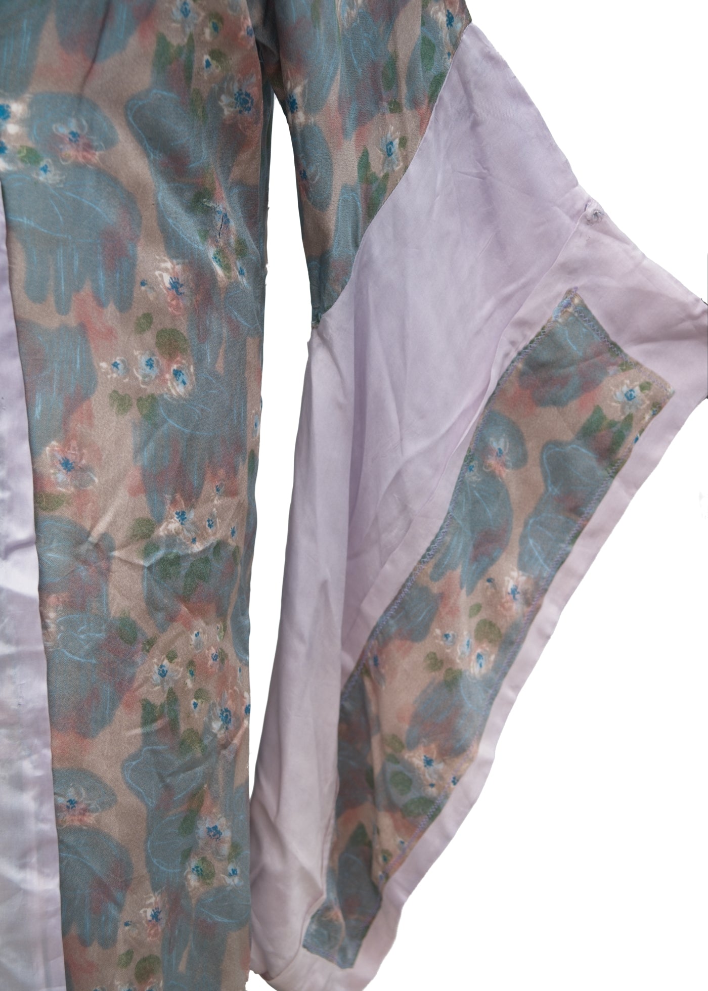 Vintage Lilac Blue Rayon Kimono Robe • Ex Theatrical