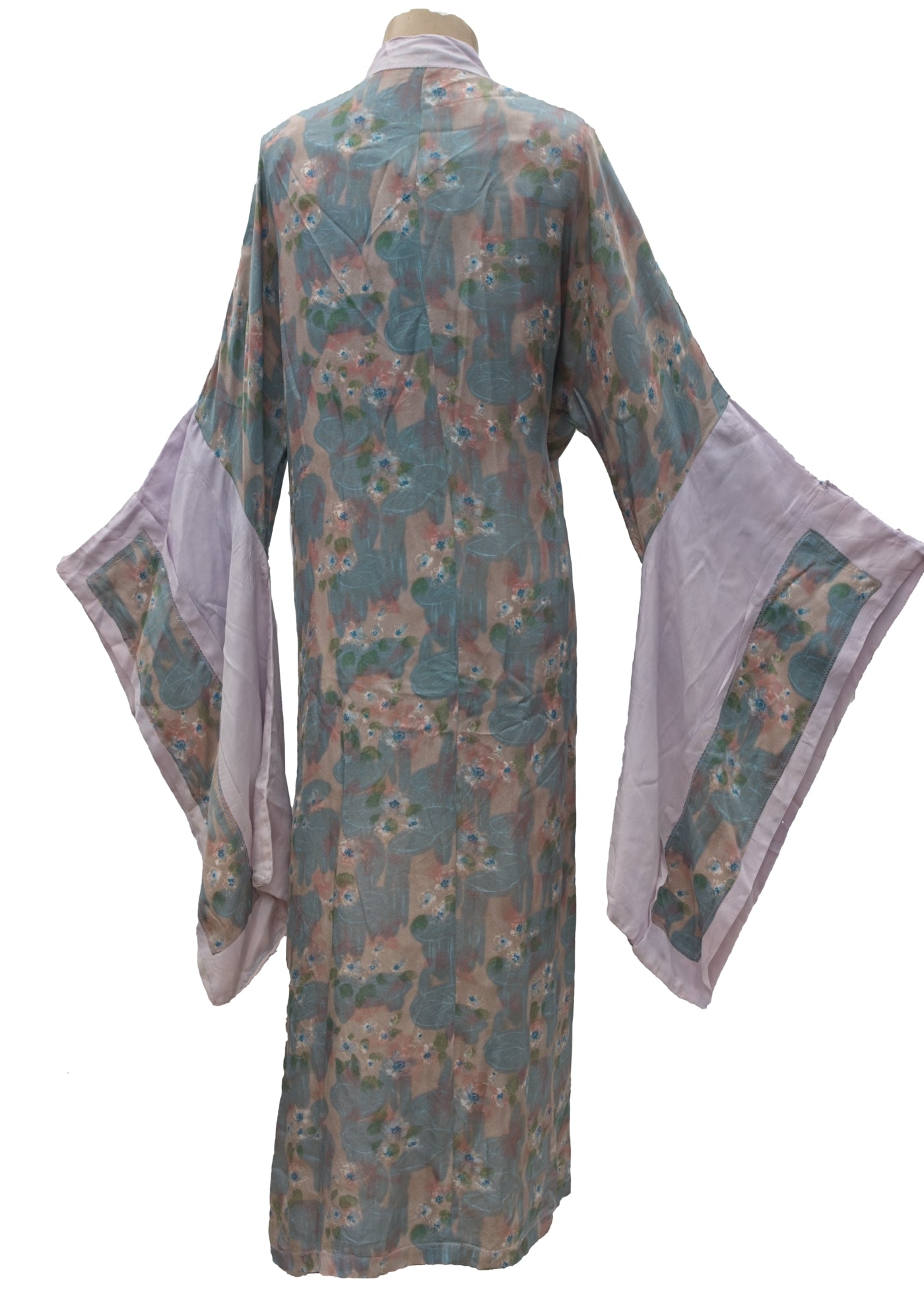 Vintage Lilac Blue Rayon Kimono Robe • Ex Theatrical