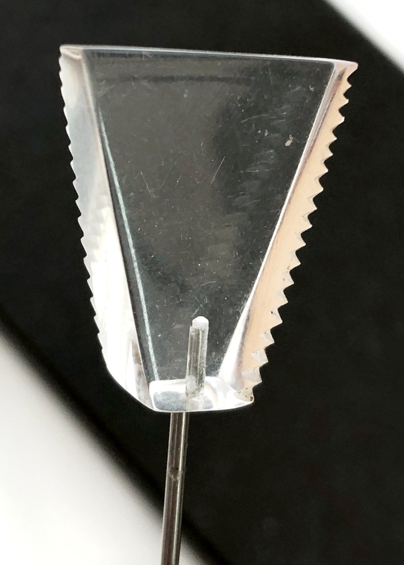 Vintage 20s Art Deco Clear Lucite Hat Pin • Hat Flash