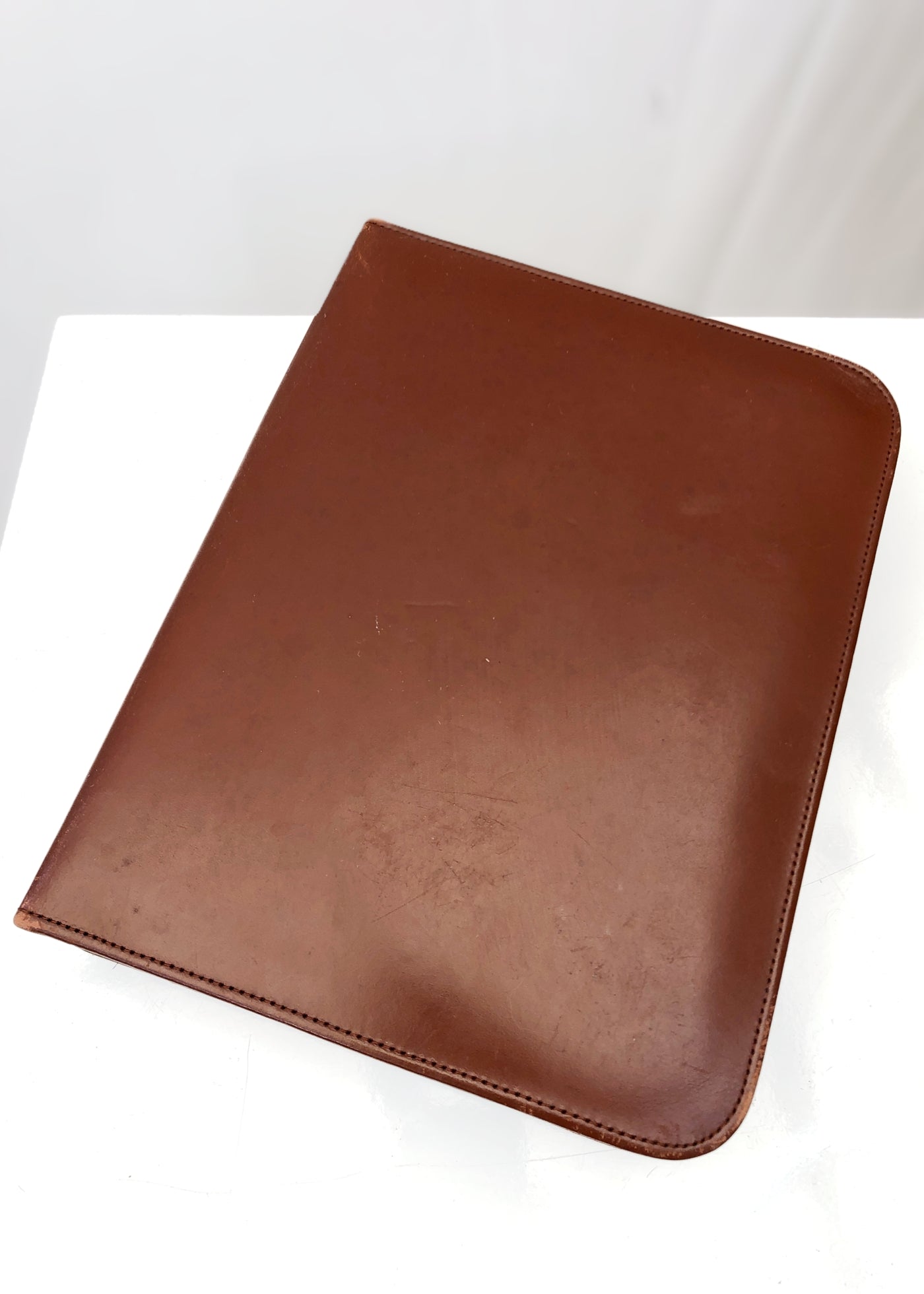 Men's Vintage 50s Connoisseur 7 Piece Travel Grooming Kit • Brown Leather