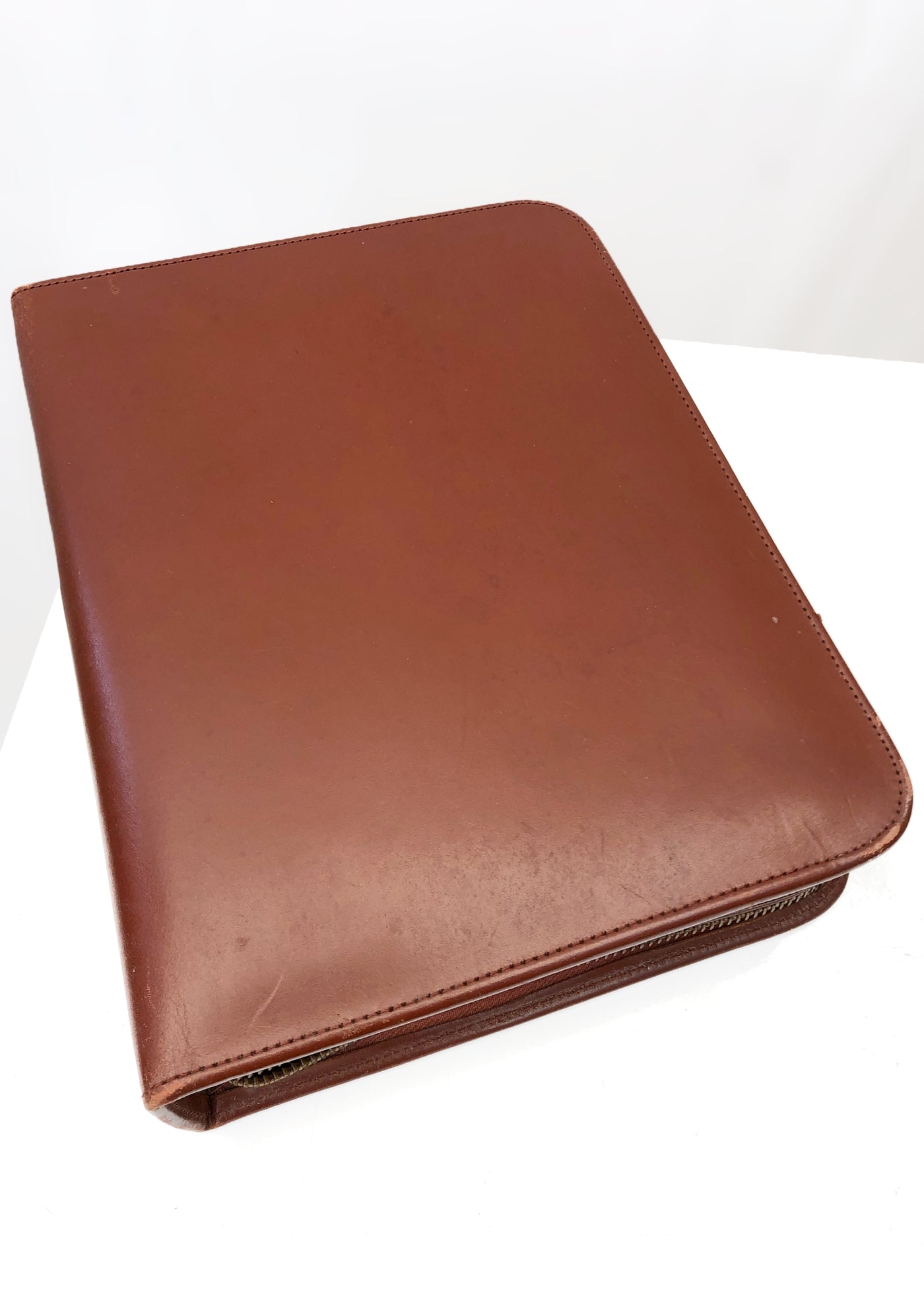 Men's Vintage 50s Connoisseur 7 Piece Travel Grooming Kit • Brown Leather