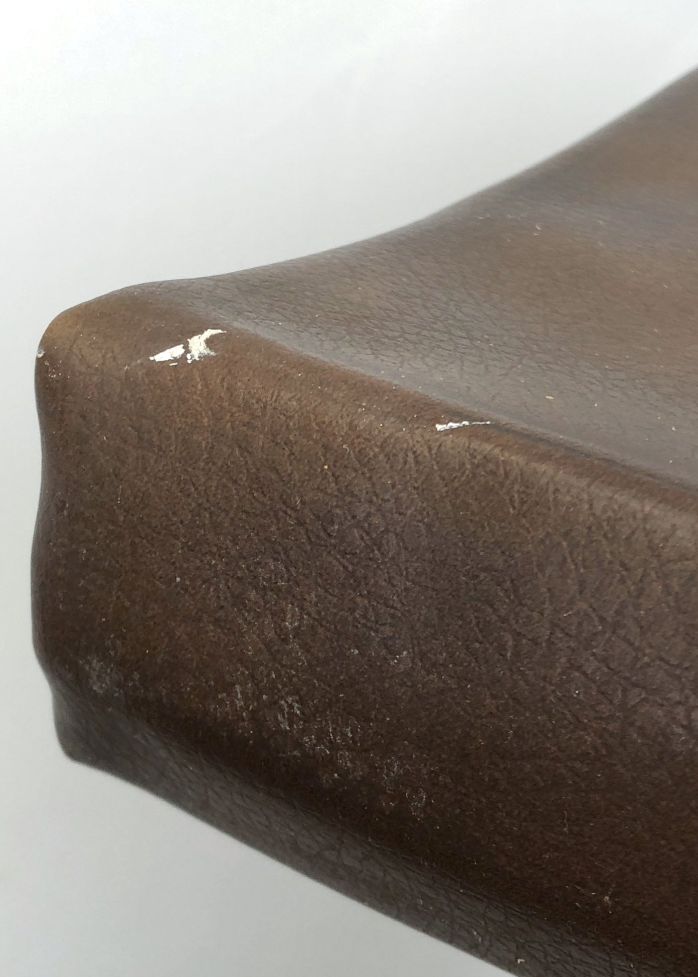 Vintage 70s Large Brown Vinyl Top Handle Handbag Bag