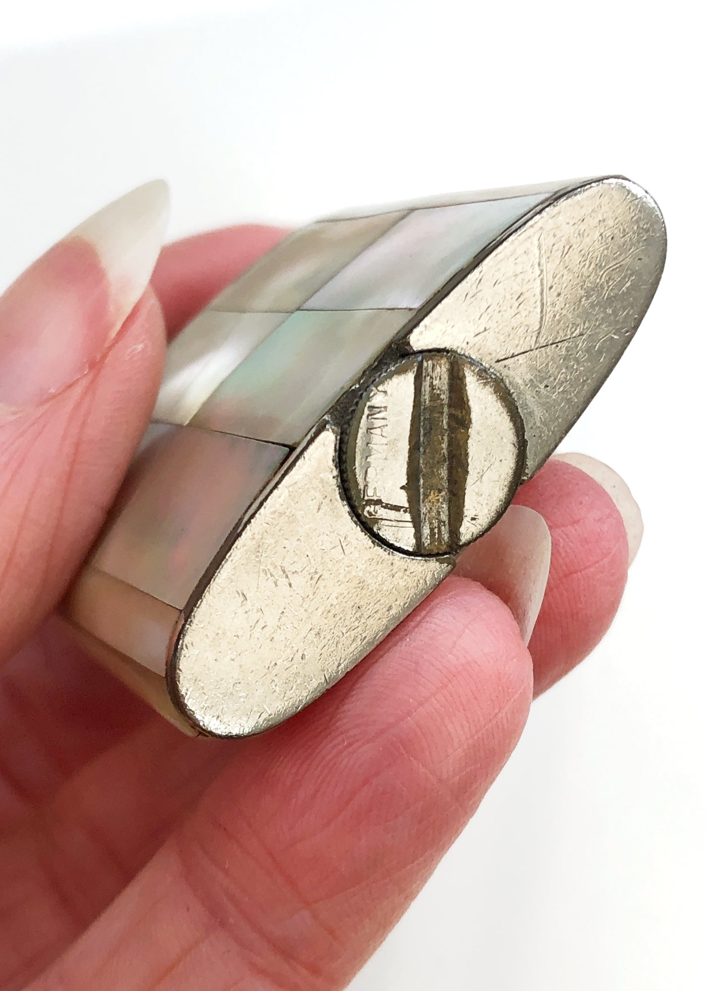 Vintage 1920s Deco Mother of Pearl Ladies Dress Lighter • German