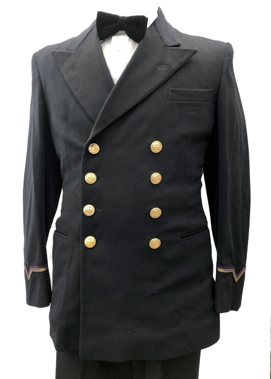 Vintage 40s–60s Merchant Navy Purser’s Jacket • Wood’s of South Shields Uniform