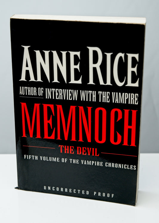 Memnoch the Devil • The Vampire Chronicles • Anne Rice • Uncorrected Proof • RARE