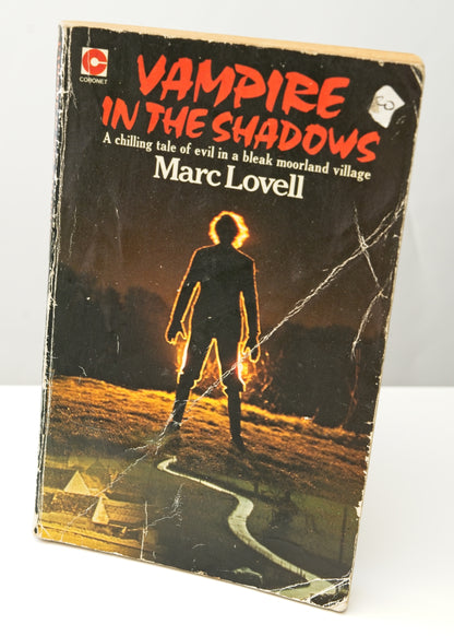 a very rare vamoire horror paperback book, Vampire in the Shadows by Marc Lovell for Coronet Books