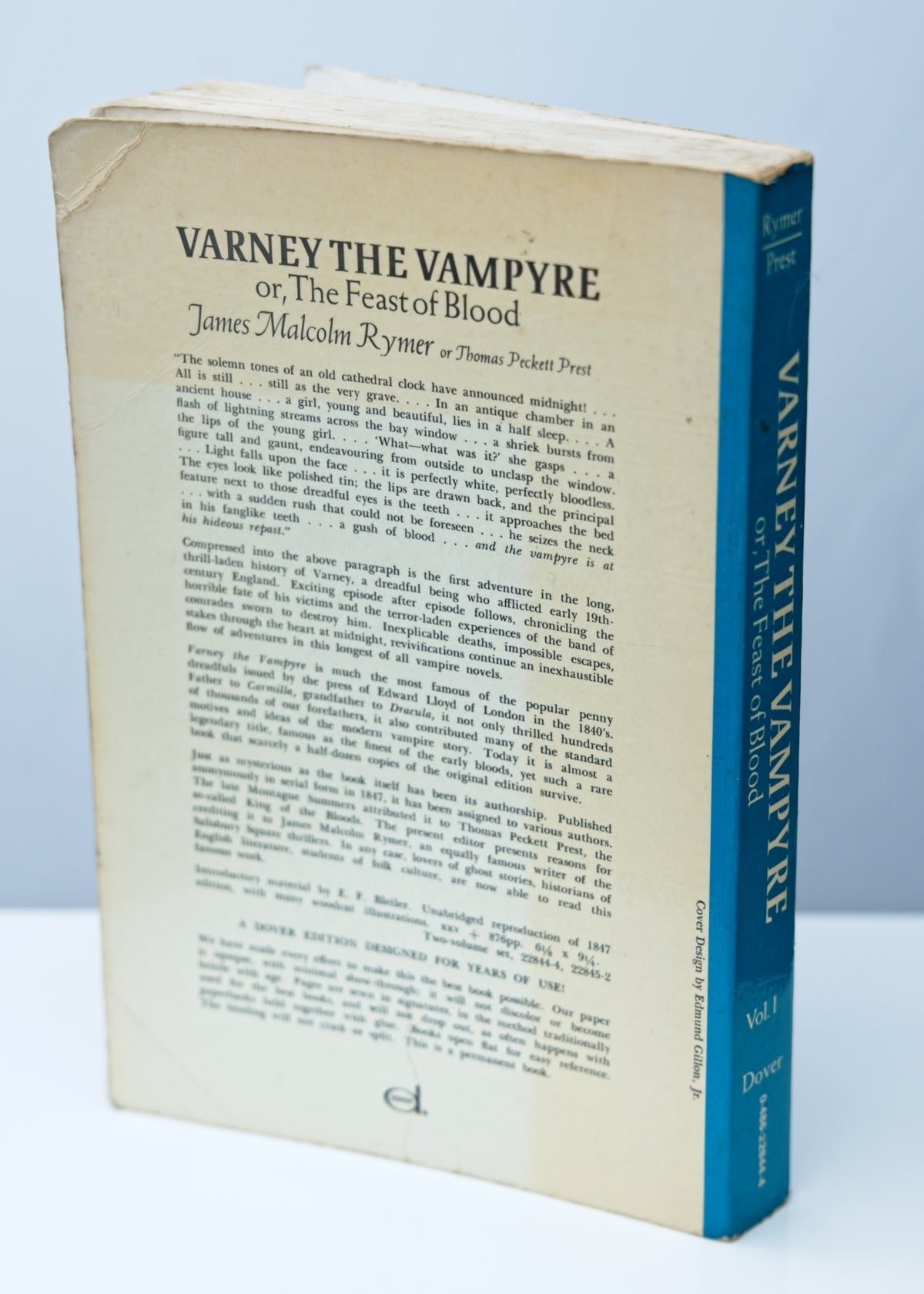 Varney The Vampyre • Volume I • James Malcolm Rymer • Dover, 1972, Paperback