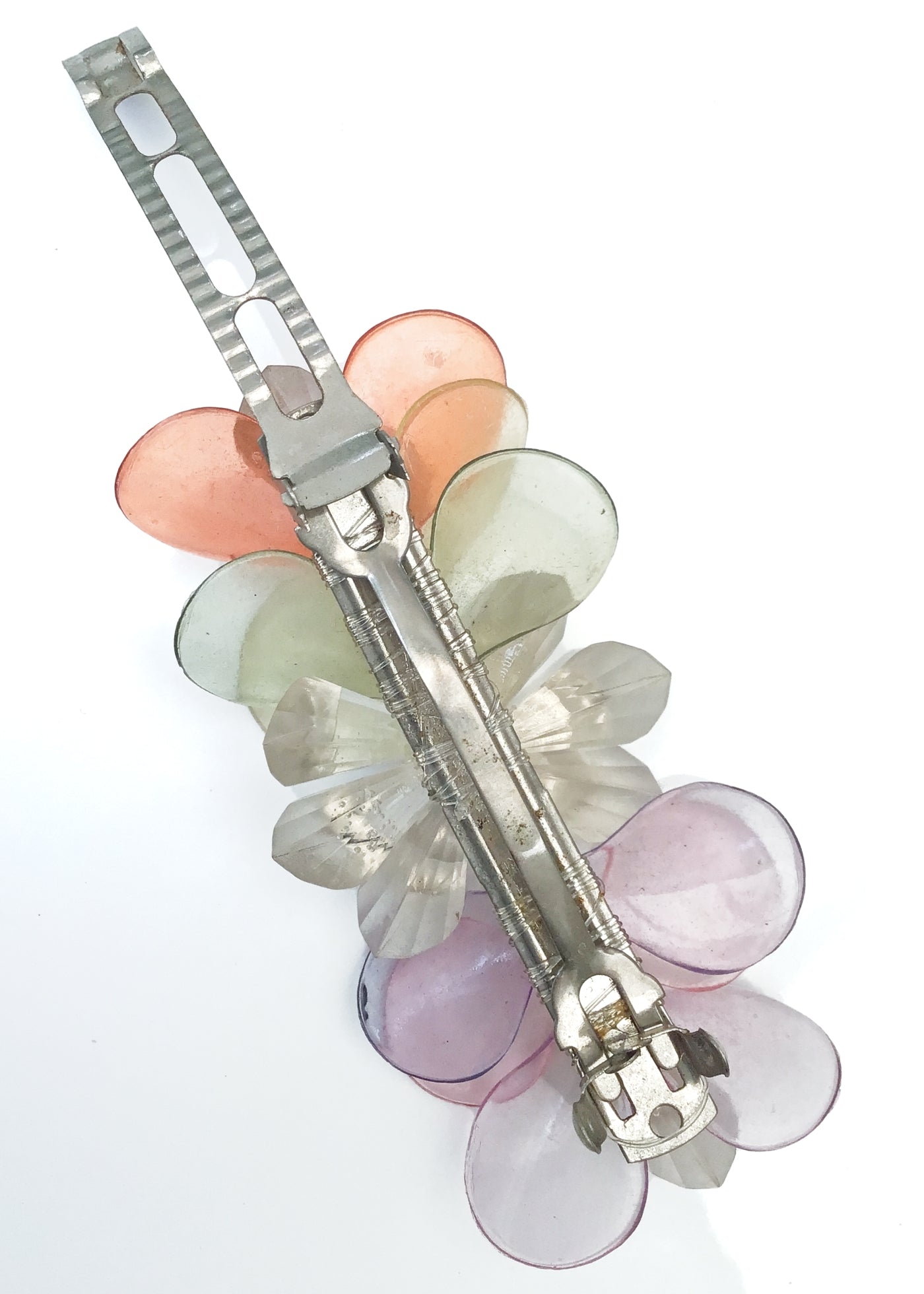 1980s Vintage Pastel Lucite Hair Slide Barrette