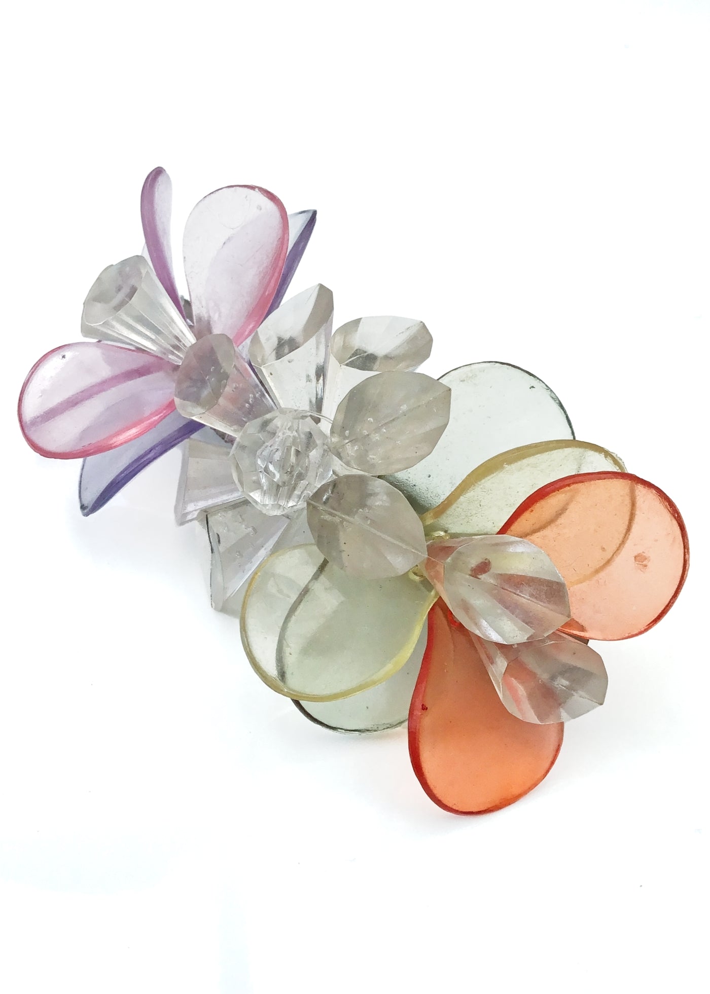 1980s Vintage Pastel Lucite Hair Slide Barrette